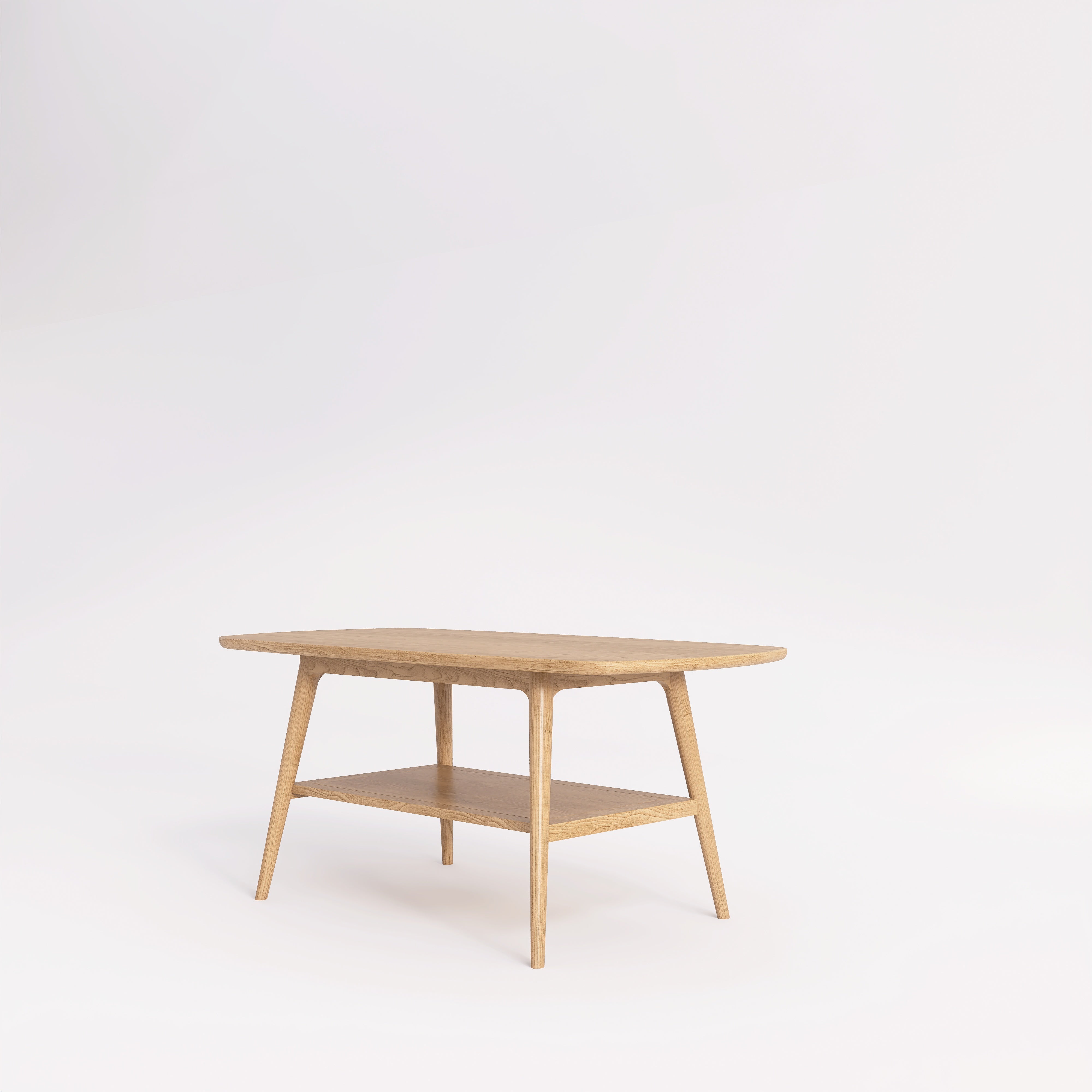 Flinders - Mid-Century Solid Oak Coffee Table