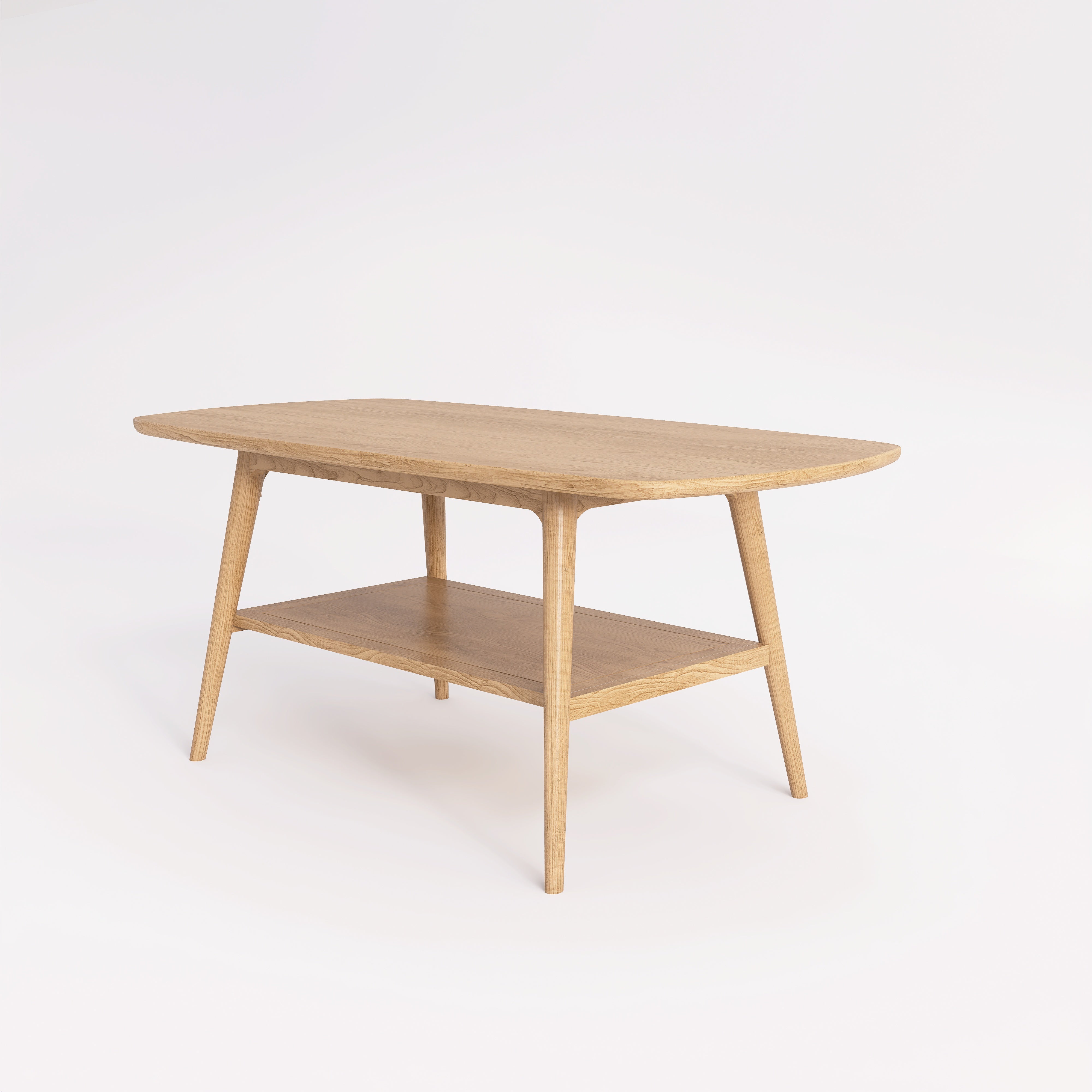 Flinders - Mid-Century Solid Oak Coffee Table