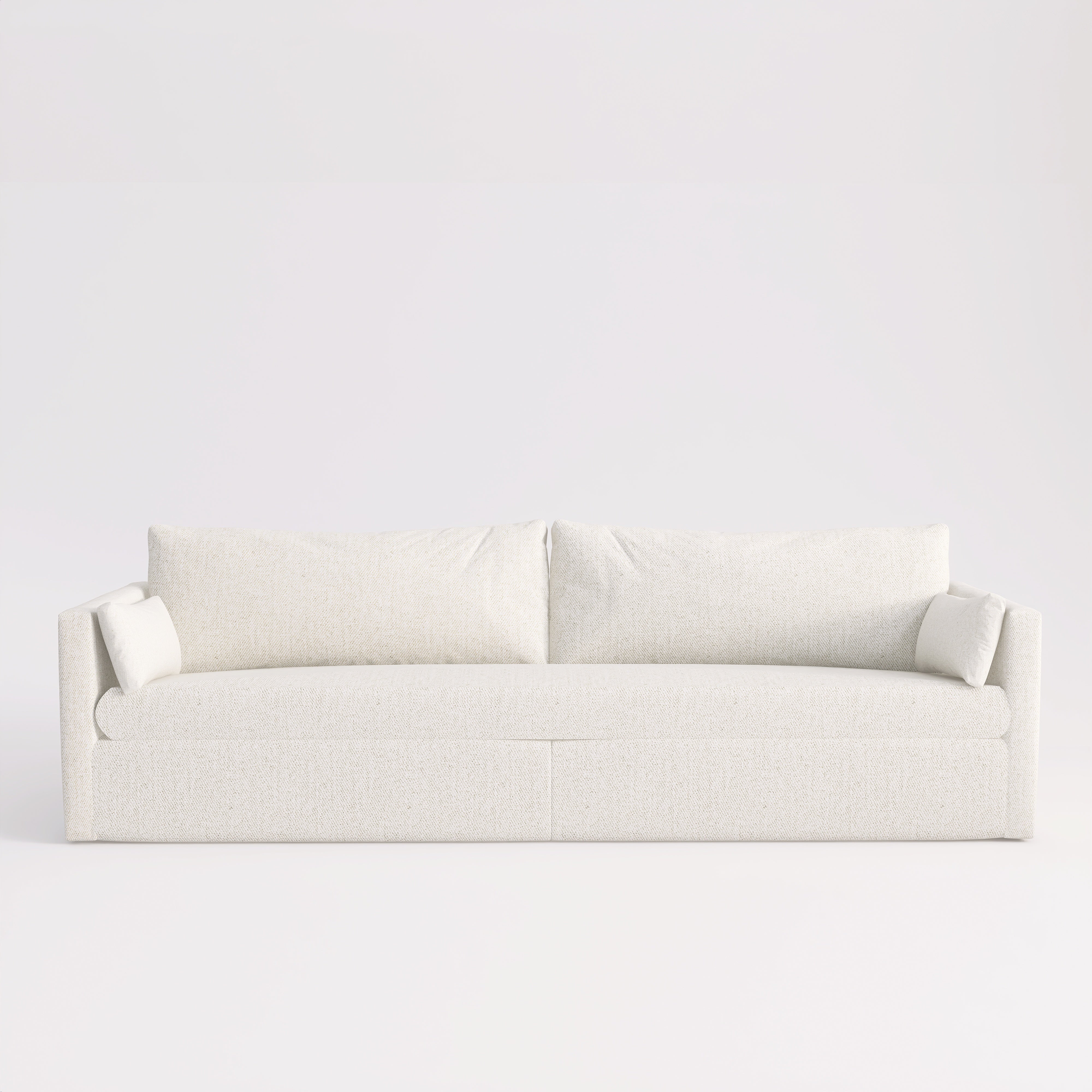 Avalon - Slipcover 80" 2 Seater Light Cream Fabric Sofa
