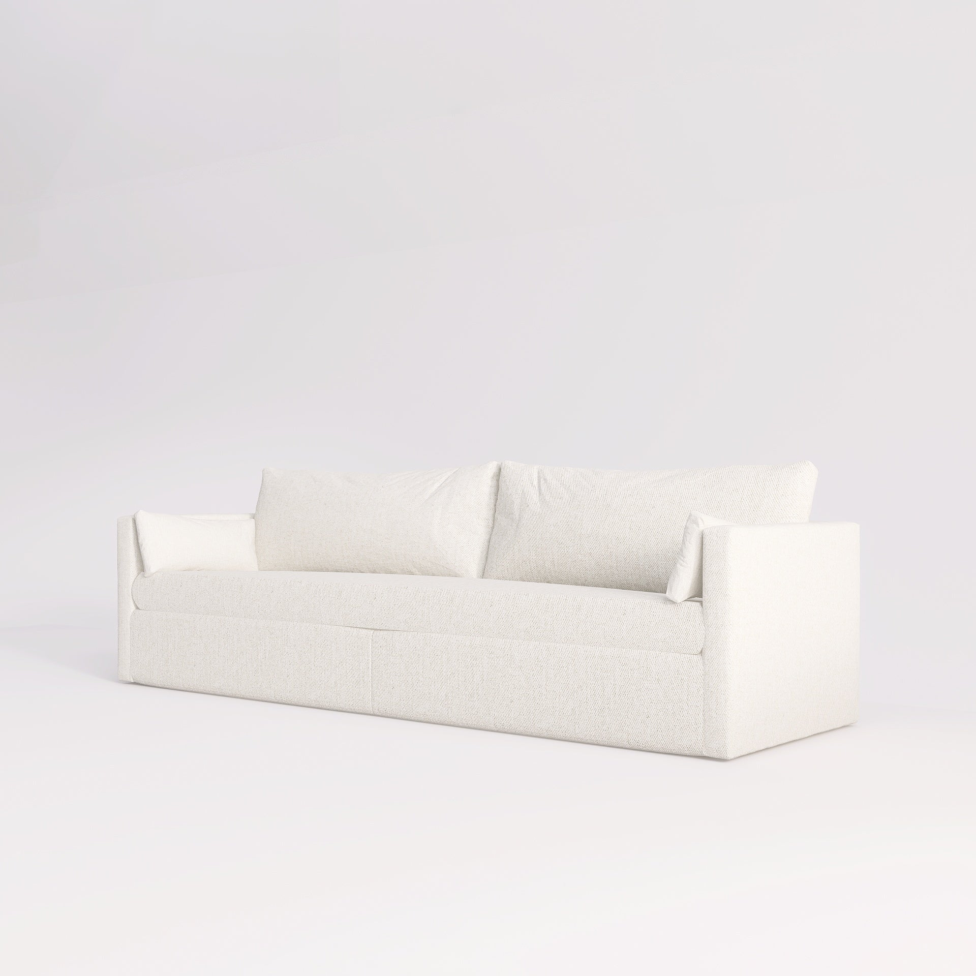 Avalon - Slipcover 80" 2 Seater Light Cream Fabric Sofa