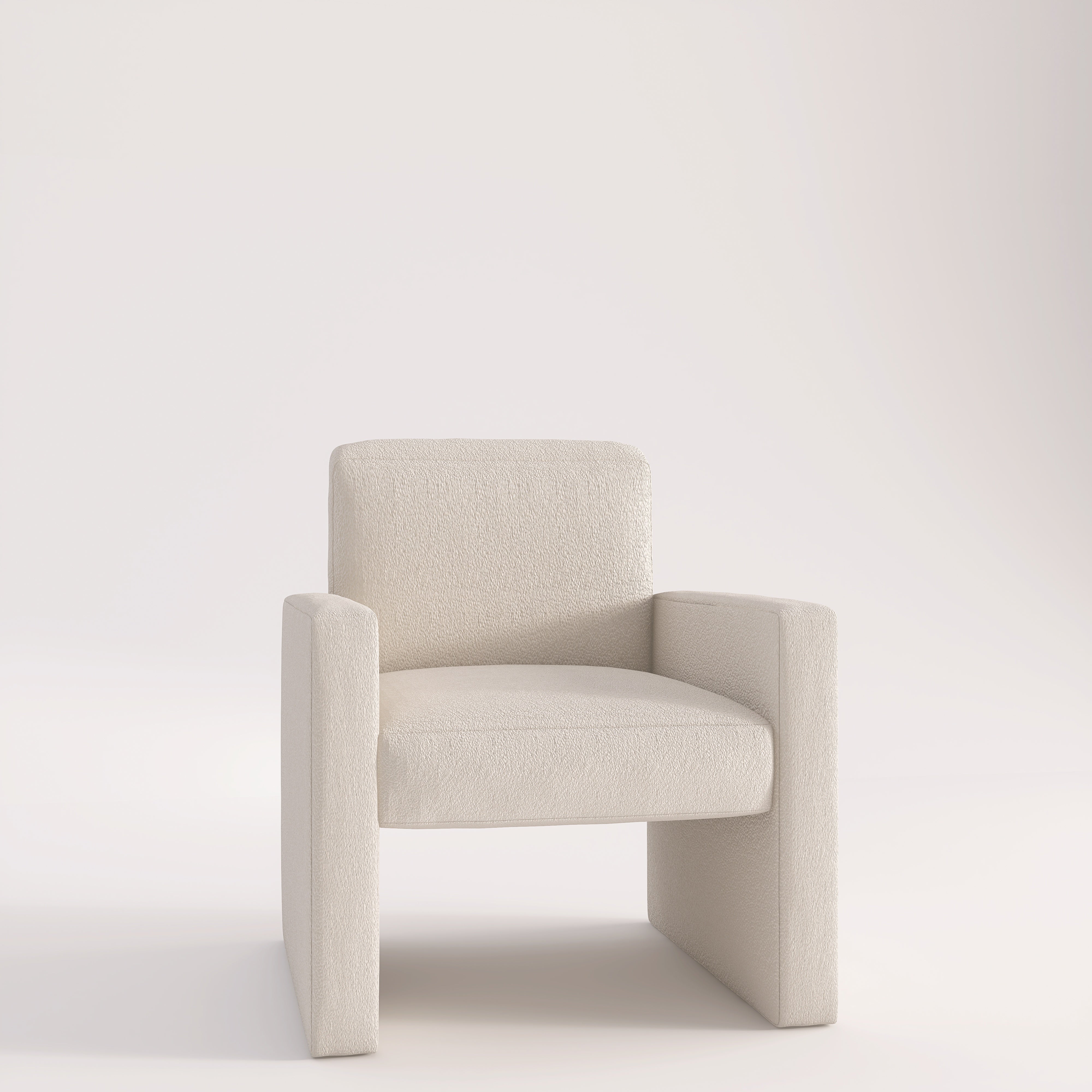 Bronte - Sherpa Upholstered Cream Armchair